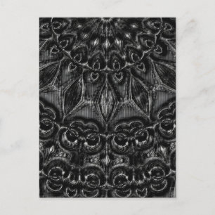 Charcoal Mandala  Postcard
