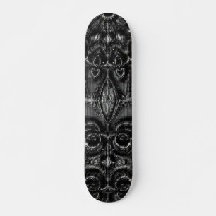 Charcoal Mandala Skateboard