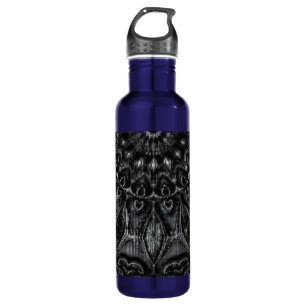 Charcoal Mandala  Stainless Steel Water Bottle