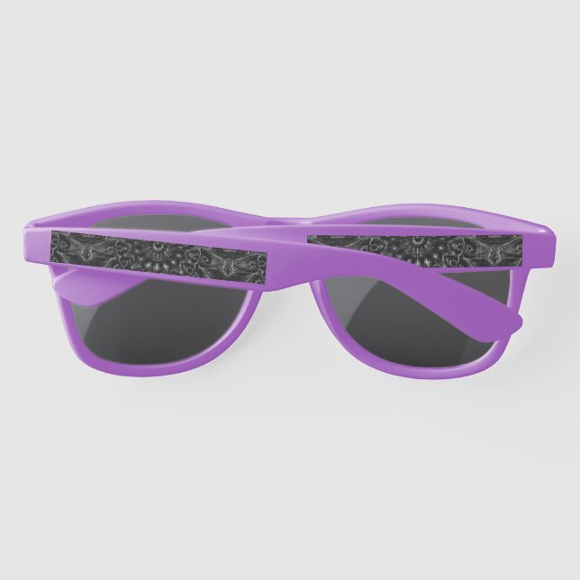 Charcoal Mandala  Sunglasses (Back)