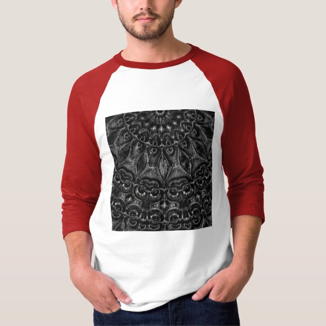 Charcoal Mandala  T-Shirt (Front)