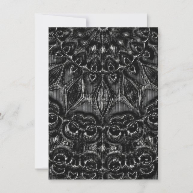 Charcoal Mandala  Thank You Card (Front)