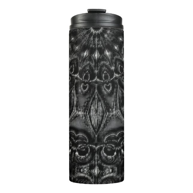 Charcoal Mandala  Thermal Tumbler (Front)