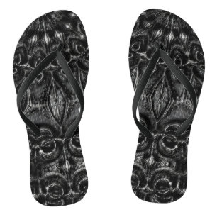Charcoal Mandala   Thongs