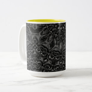 Charcoal Mandala   Two-Tone Coffee Mug
