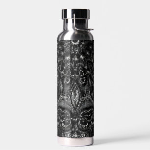 Charcoal Mandala Water Bottle