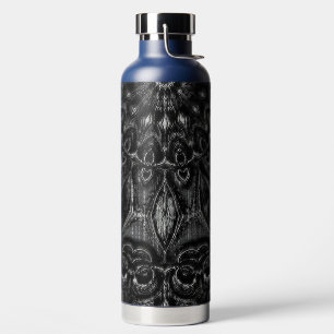 Charcoal Mandala  Water Bottle