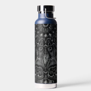 Charcoal Mandala  Water Bottle