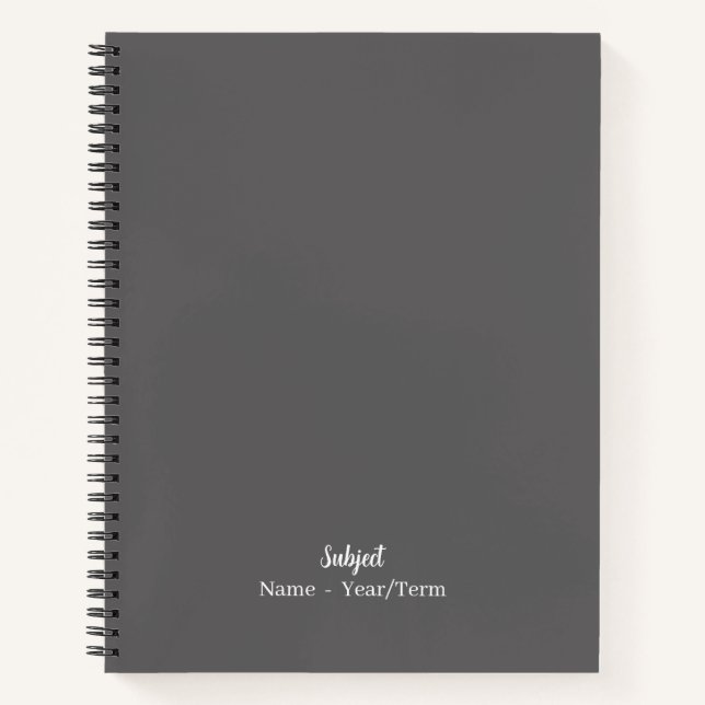 Charcoal  notebook (Front)