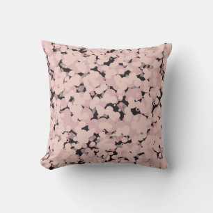 charcoal pink gray abstract cushion
