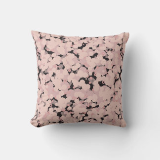 charcoal pink gray abstract cushion