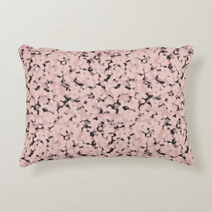 charcoal pink gray abstract decorative cushion