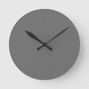 Charcoal Round Clock