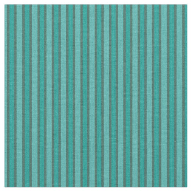 Charcoal & Teal Variegated Vertical Stripes Fabric (Close Up)