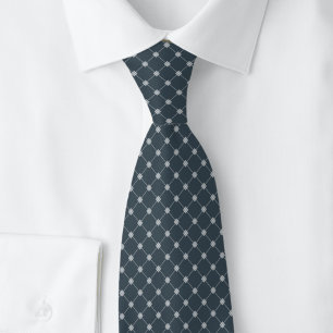 Charcoal Trellis Tie