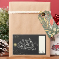 Charcoal Very Merry Christmas Tree Gift For From