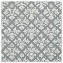 Charcoal, White Pattern Damask #3 Size6