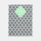 Charcoal, Wht Moroccan #5 Mint 3 Initial Monogram