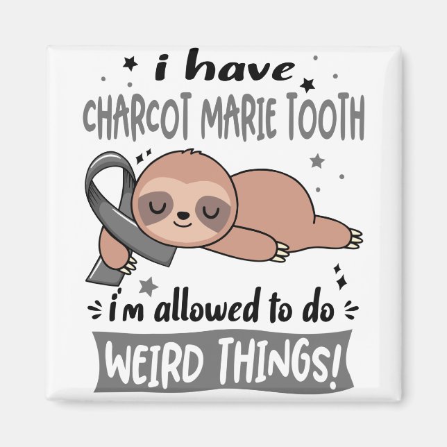 Charcot Marie Tooth Awareness Month Ribbon Gifts Magnet (Front)