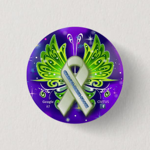 Charcot-Marie-Tooth (CMT) Awareness Ribbon 3 Cm Round Badge