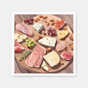 Charcuterie Board   Kitchen and Dining Cuisine Napkin
