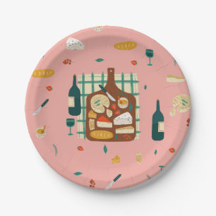 Charcuterie cheeseboard culinary gourmet foodie paper plate
