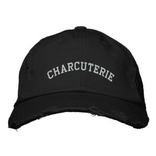 charcuterie embroidered hat