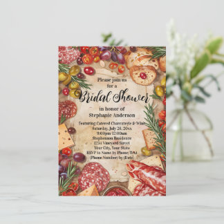 Charcuterie Theme Bridal Shower Invitation