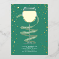 Chardonnay Wine Glass Winery Adult Birthday Party