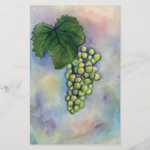 Chardonnay Wine Grapes Stationery