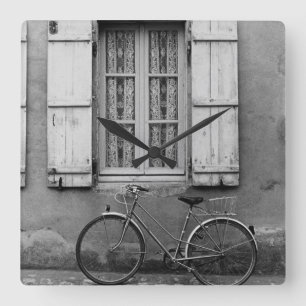 Charentes Bike Marans Square Wall Clock