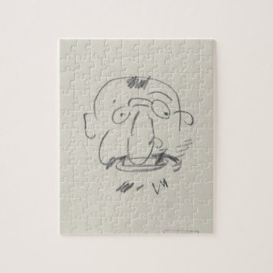 Charge de Lautrec par Lui-Meme (pencil on paper) Jigsaw Puzzle