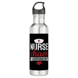 Charge Nurse Coordinator Funny Nursing Gift 710 Ml Water Bottle