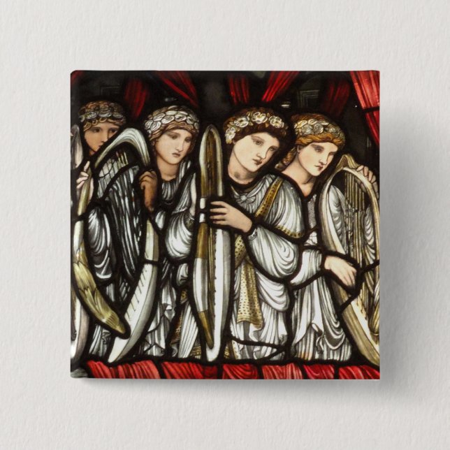 Charge of King David to Solomon 15 Cm Square Badge (Front)