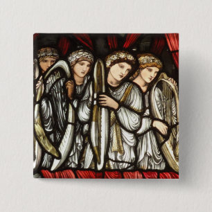 Charge of King David to Solomon 15 Cm Square Badge