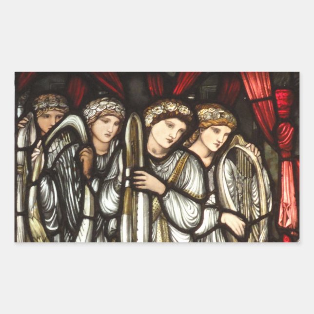 Charge of King David to Solomon Rectangular Sticker (Front)