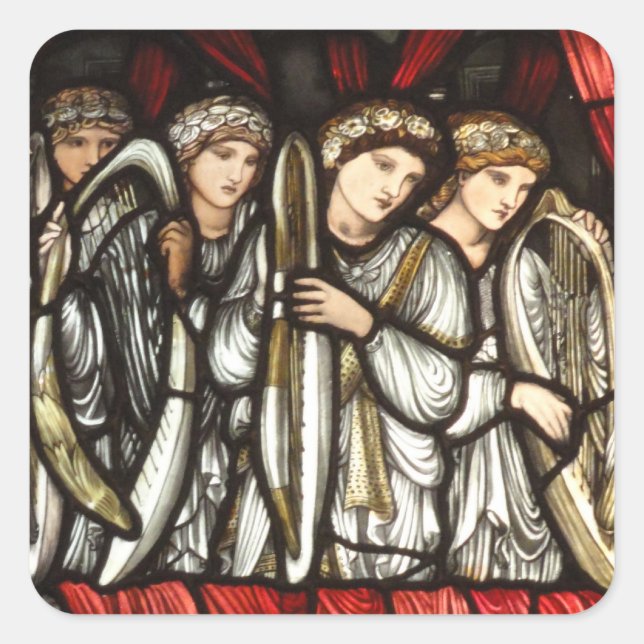 Charge of King David to Solomon Square Sticker (Front)