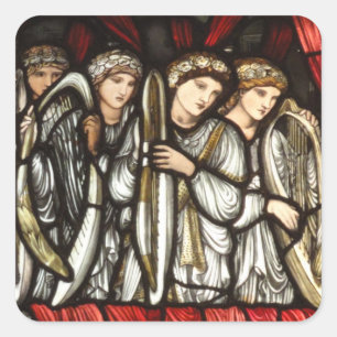 Charge of King David to Solomon Square Sticker