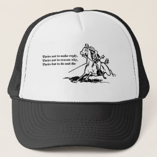 Charge of the Light Brigade Quote Illustration Trucker Hat