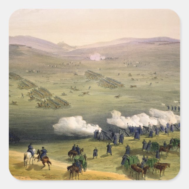 Charge of the Light Cavalry Brigade, October 25th Square Sticker (Front)