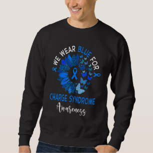 Charge Syndrome Awareness Leopard Sunflower Sweatshirt
