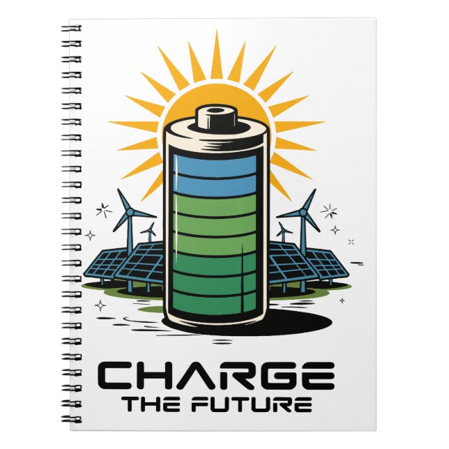 Charge the Future – Renewable Energy Revolution Notebook (Front)