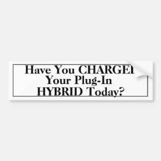Charge Your Hybrid Bumper Sticker
