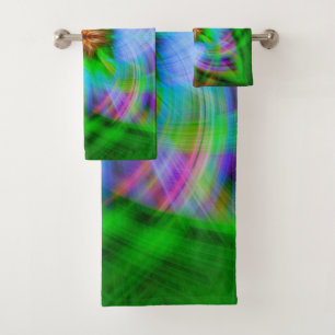 Charged bath towel set
