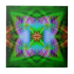 Charged ceramic tile