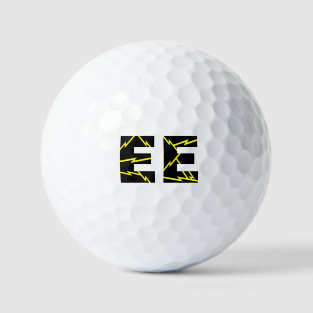 Charged EE Electrical Engineering Golf Balls (Front)