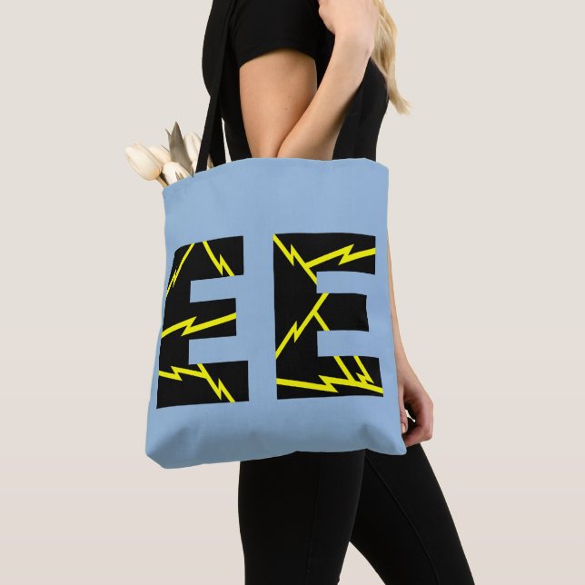 Charged EE Electrical Engineering Tote Bag (Close Up)