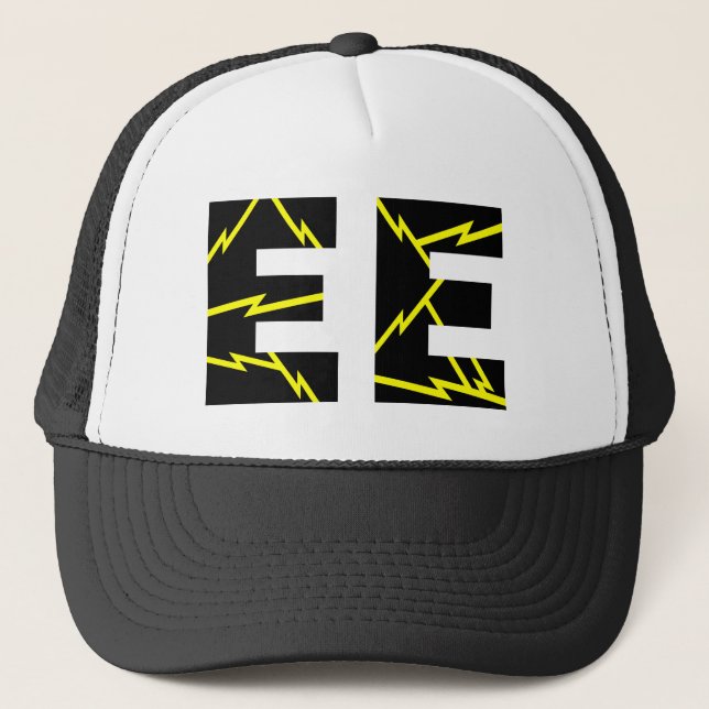 Charged EE Electrical Engineering Trucker Hat (Front)
