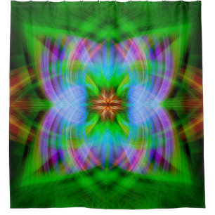 Charged shower curtain