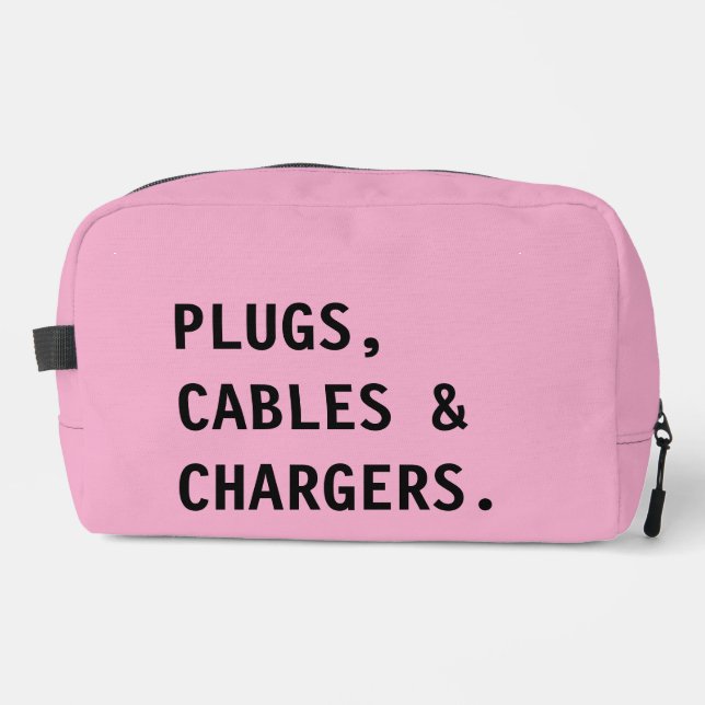 Charger & Cable Organiser,Electronics Accessories Dopp Kit (Front)
